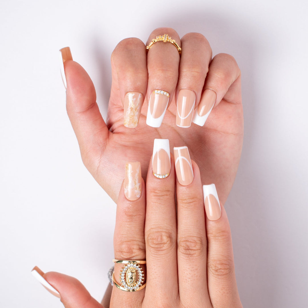 Elegant Glow French Tips